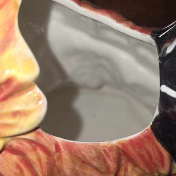 Colorful Rooster Ceramic Pitcher - Picture 3 of 5